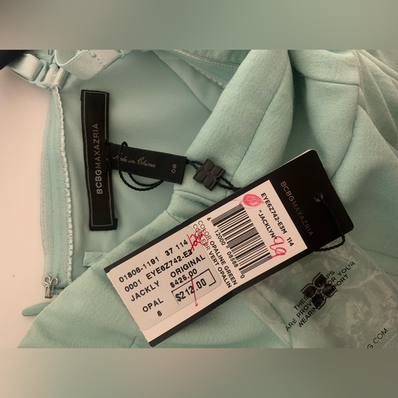 BNWT BCBG Maxazria Jacklyn Dress Opaline Green - Picture 6 of 6